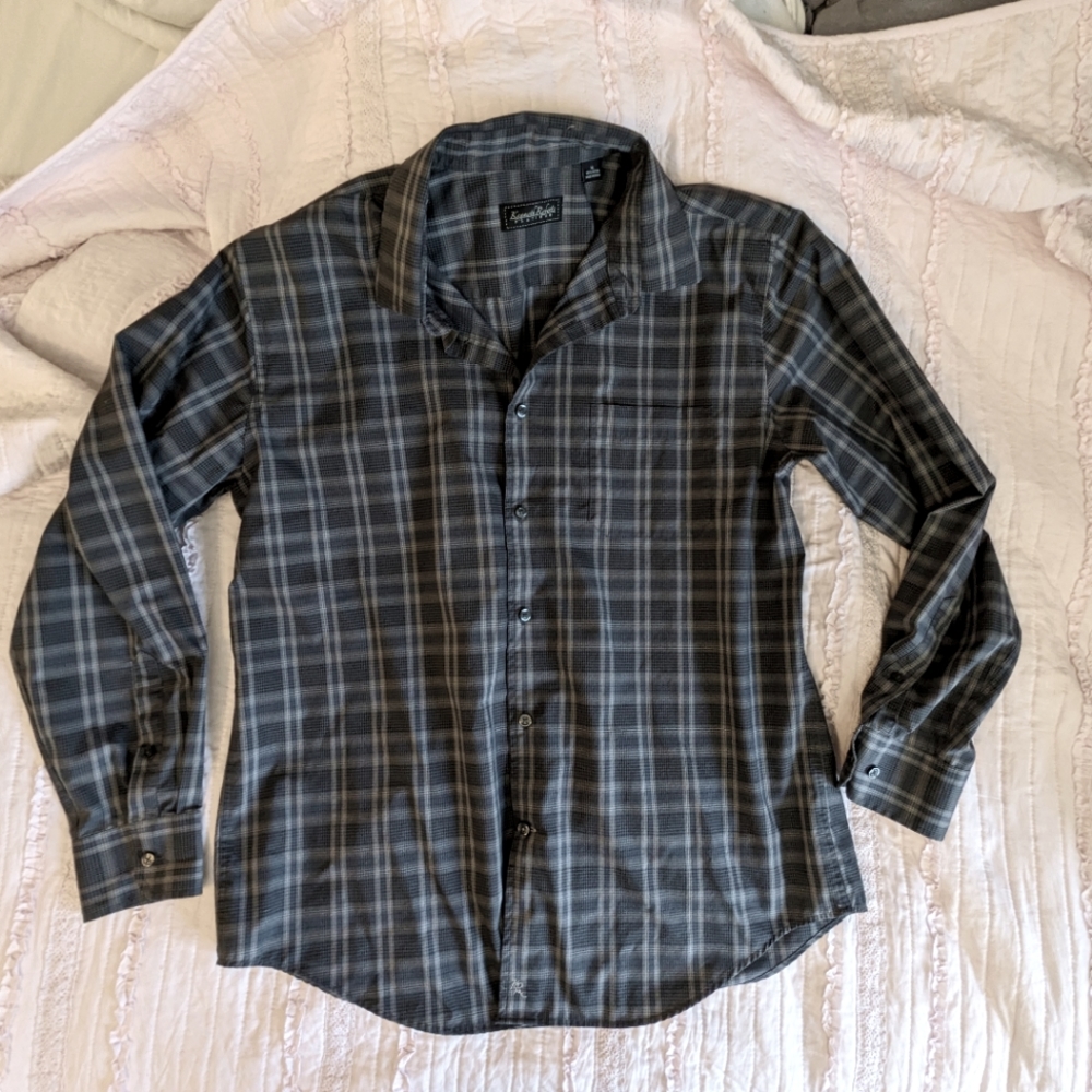 Gray Kenneth Roberts Cotton flannel XL [69]